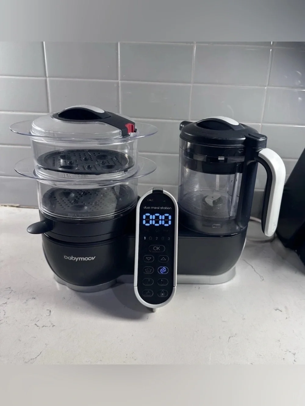 Babymoov NutriBaby+ Blender & Steamer Meal Station BPA-Free Timer A001125